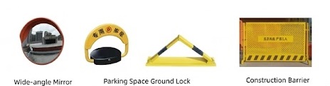 Wide-angle Mirrors Parking Locks Construction Banners